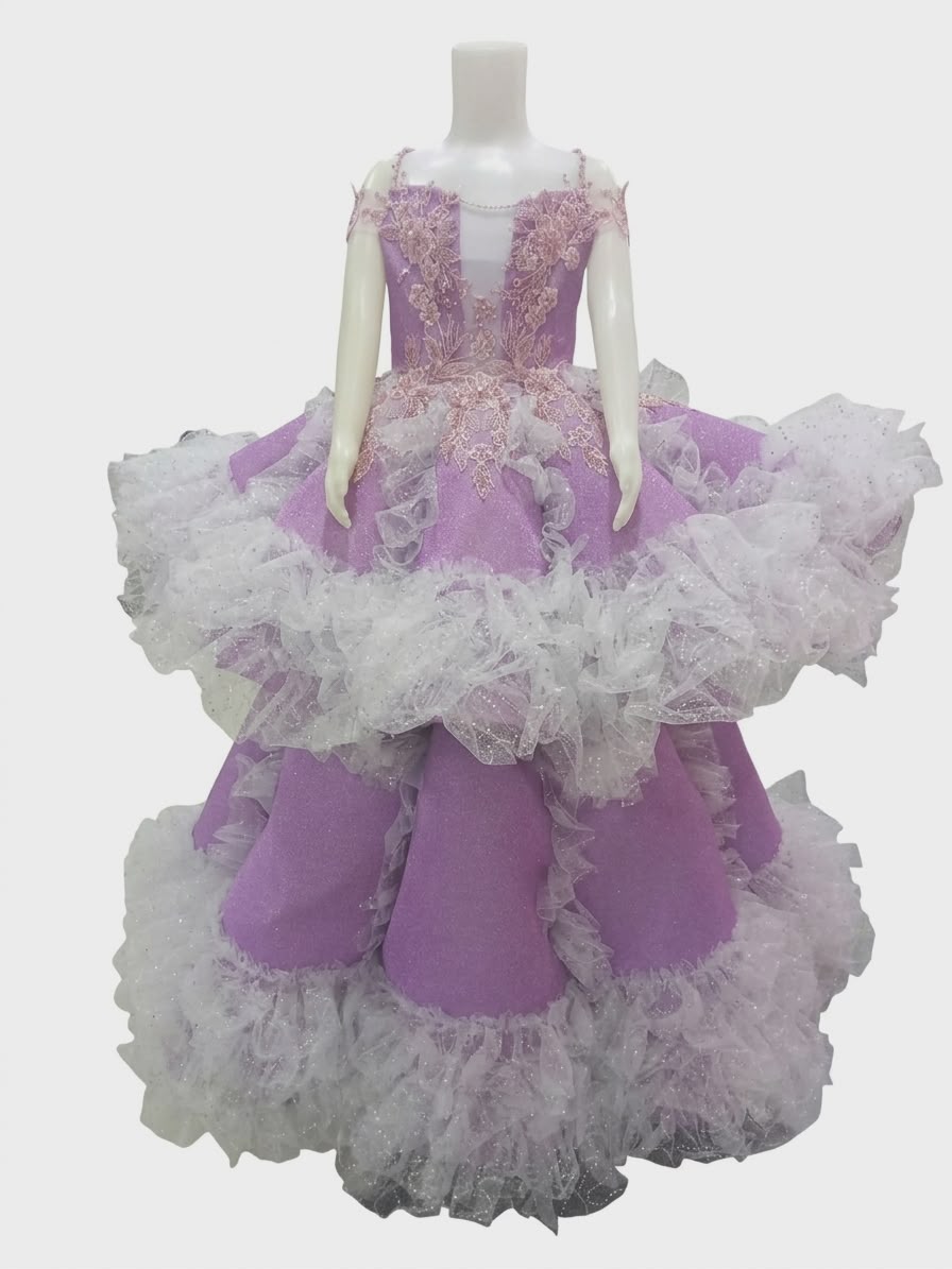 Blush Purple A-Line Gown