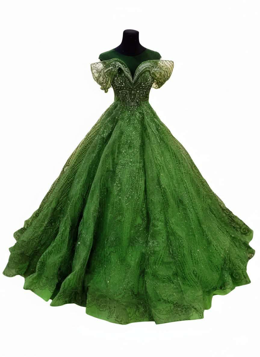 Emerald Green Ball Gown