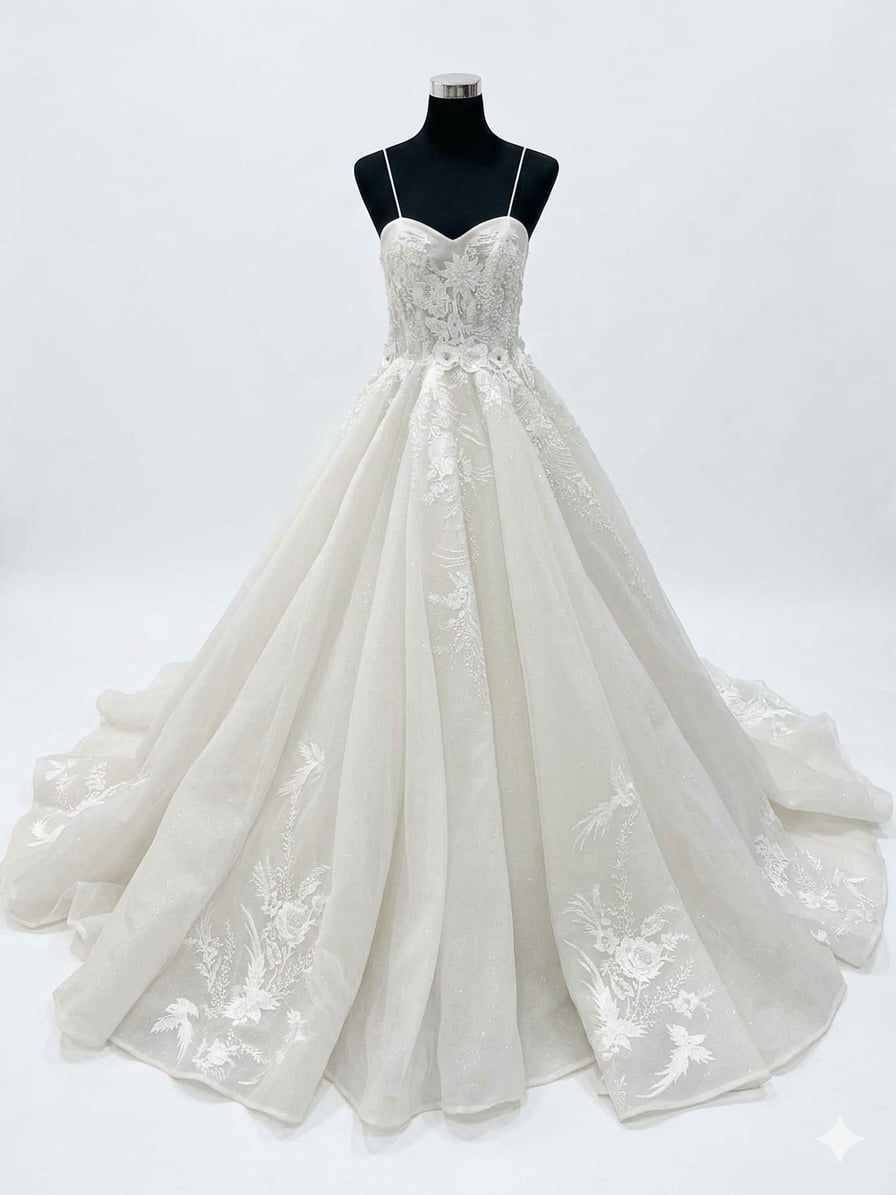 Celestial White Ball Gown