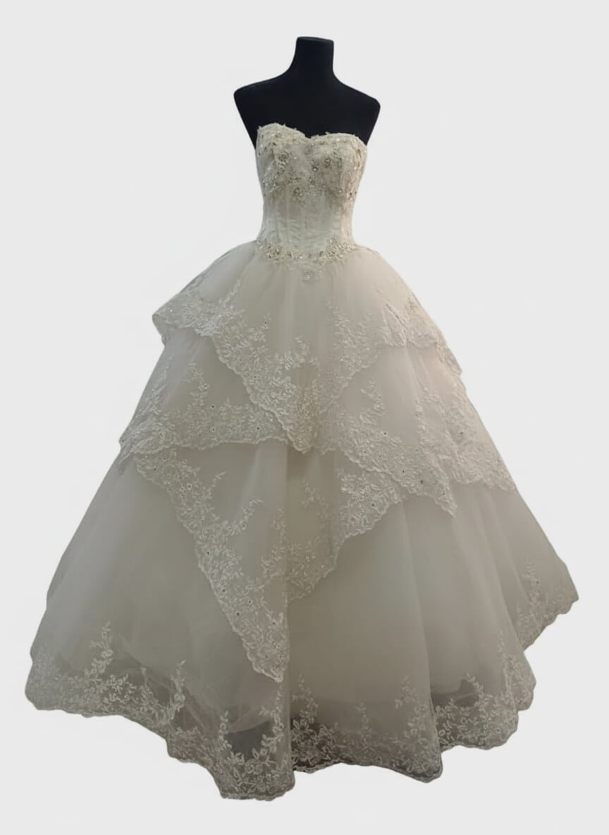 Tube Elegant Wedding Gown